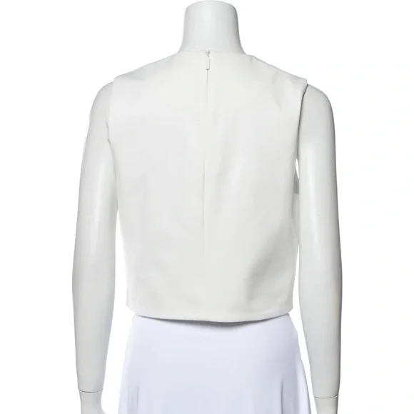 TIBI Crew Neck Sleeveless Crop Top Size: M - Picture 6 of 6